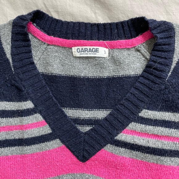 Striped Sweater with Angora by Garage - Picture 3 of 4